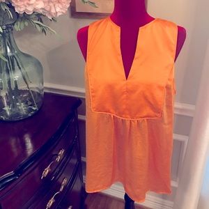 Maeve Anthropologie yellow tank
